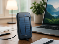 Solar charger for desk setup in home office